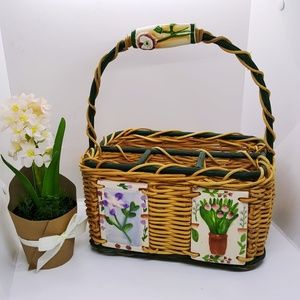 Beautiful Hand Made Woven Picnic Basket